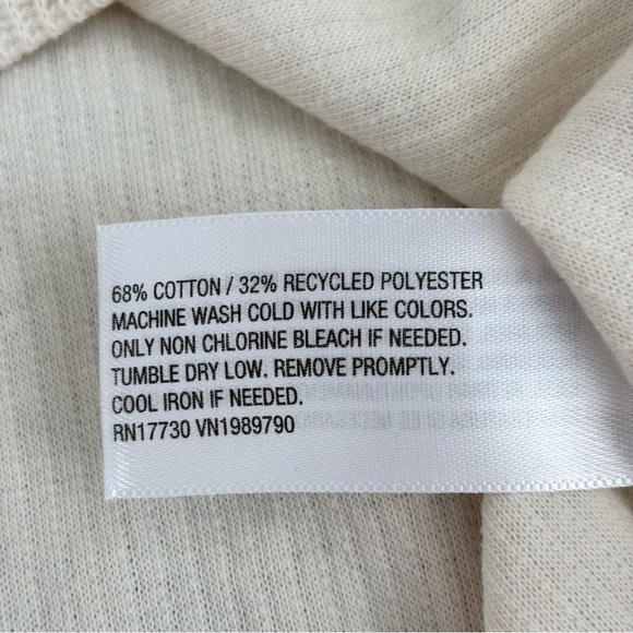 Goodfellow & Co waffle-knit long-sleeve henley shirt in Ivory size Large  NWT - Picture 5 of 8